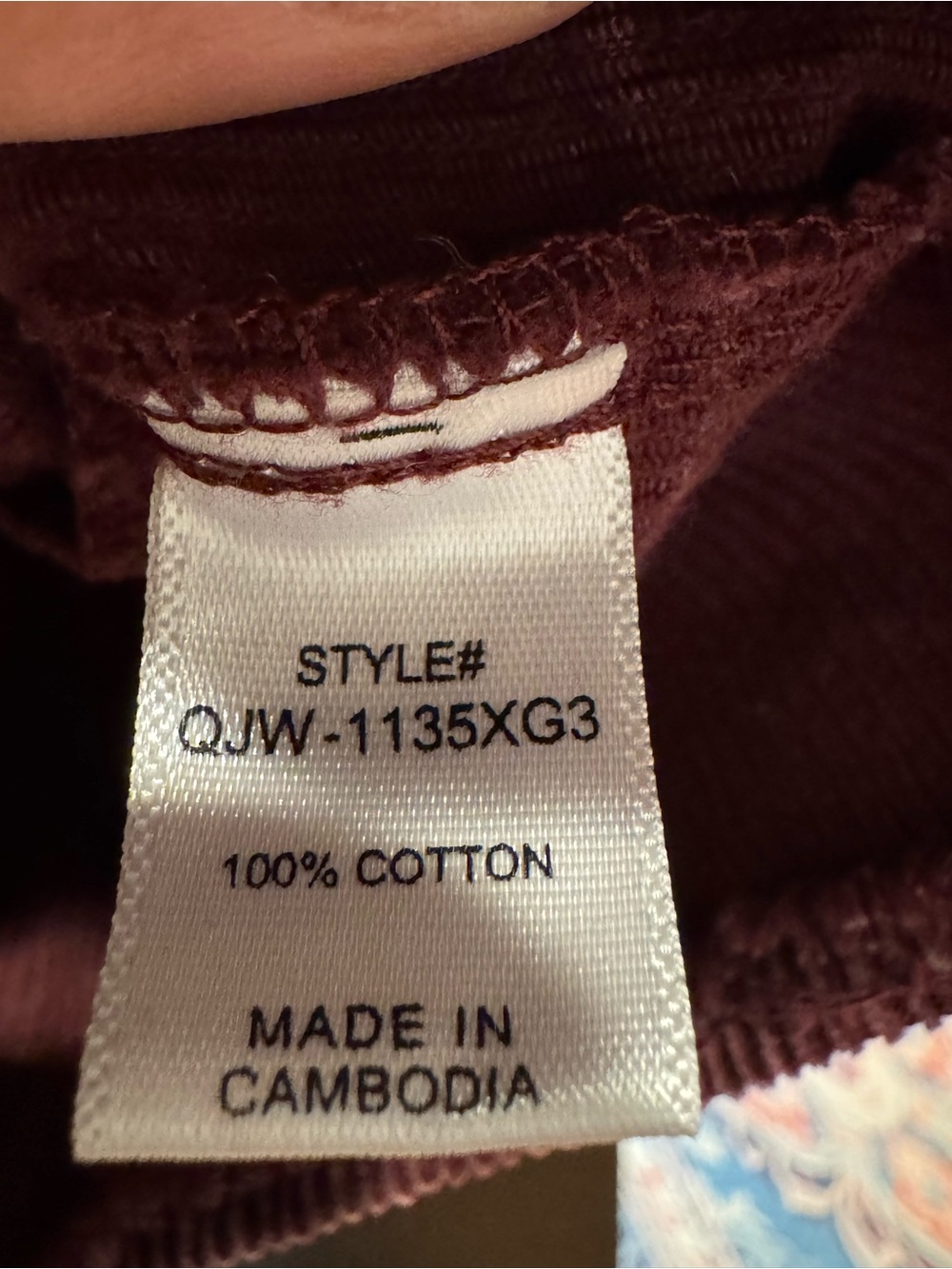 ZENANA Corduroy Button-Up Shacket in a Wine/Burgundy Color - Picture 12 of 12